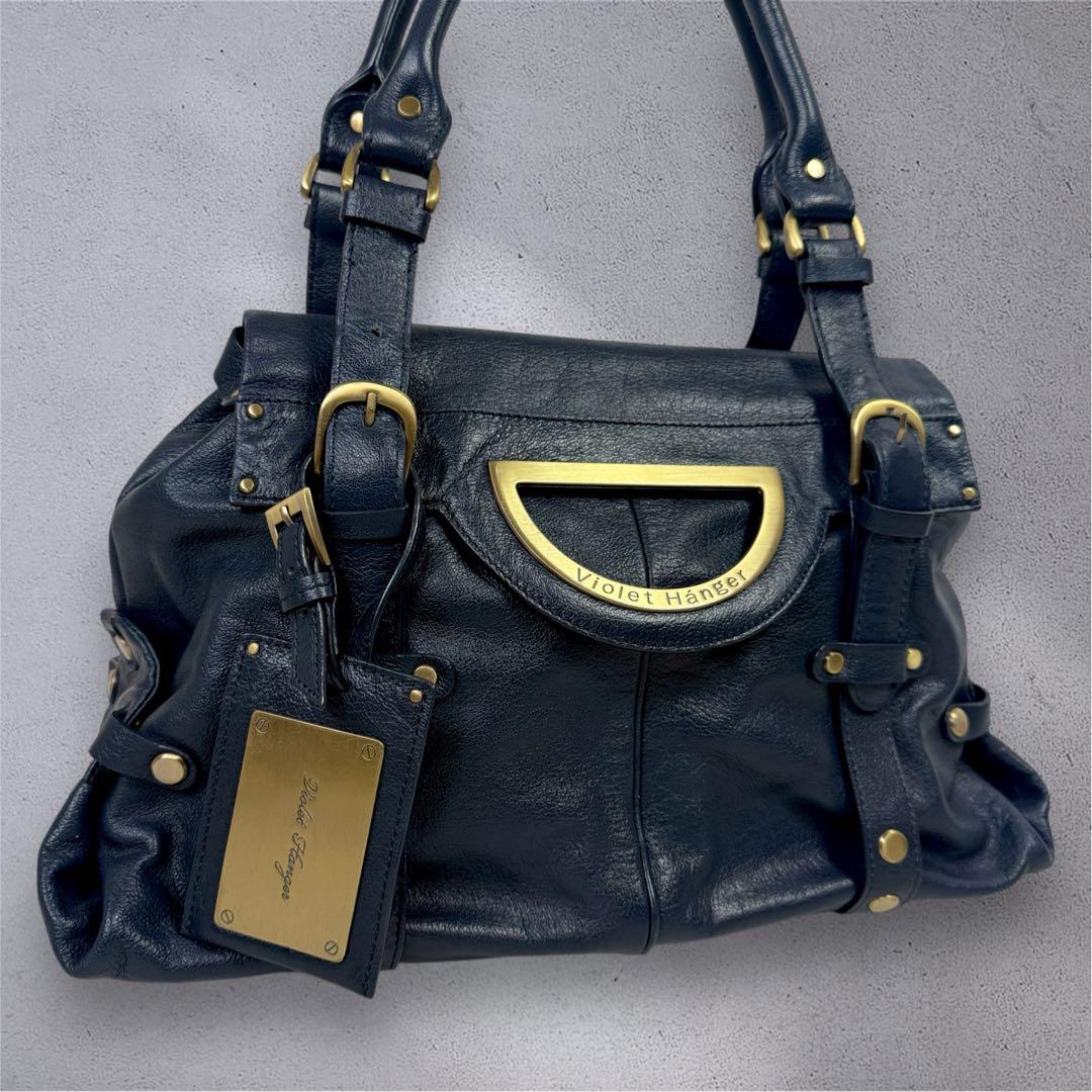 y2k archive leather studs boston bag 90s - メルカリ