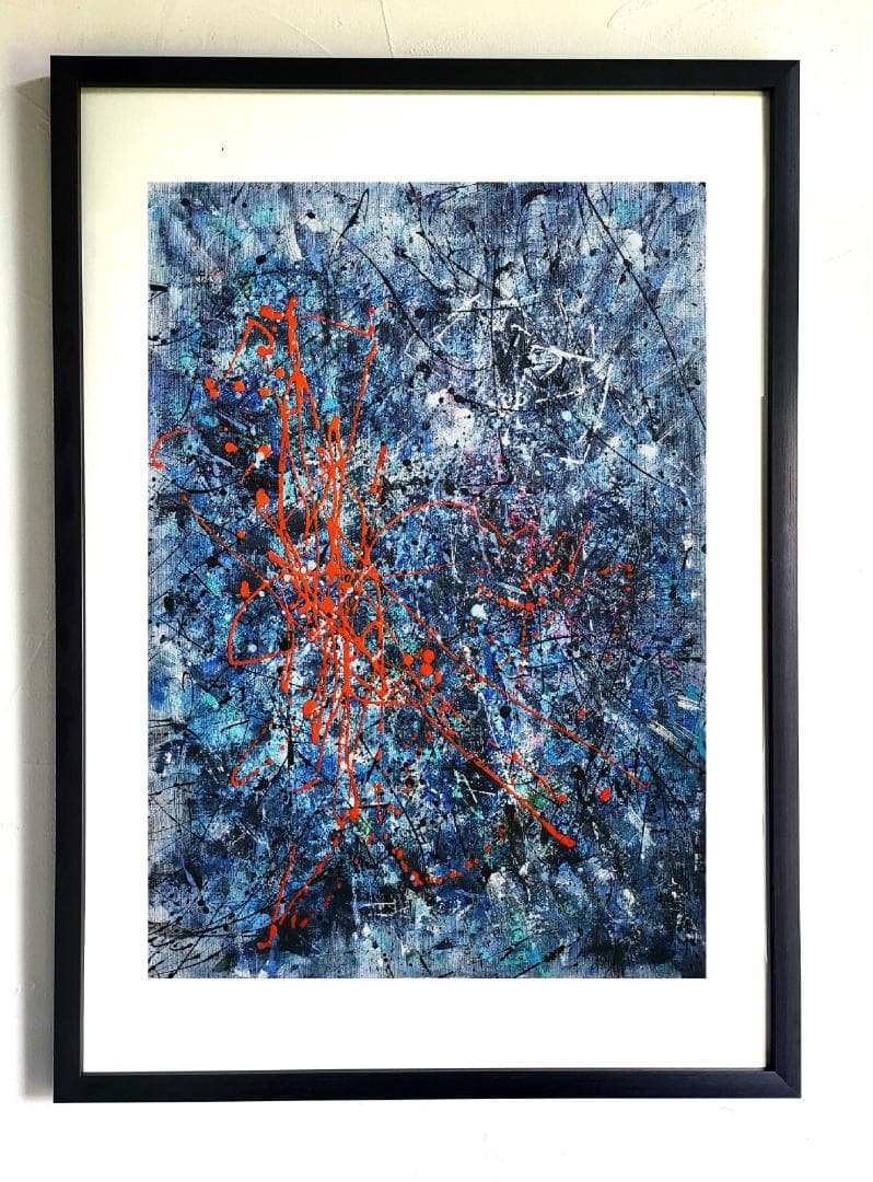 【専用】Sense of loss/抽象画 77×56㎝ B2 額縁セット 原画 私たちの存在X / 抽象画 77×56㎝ B2 額縁セット 原画1点のみ モダン