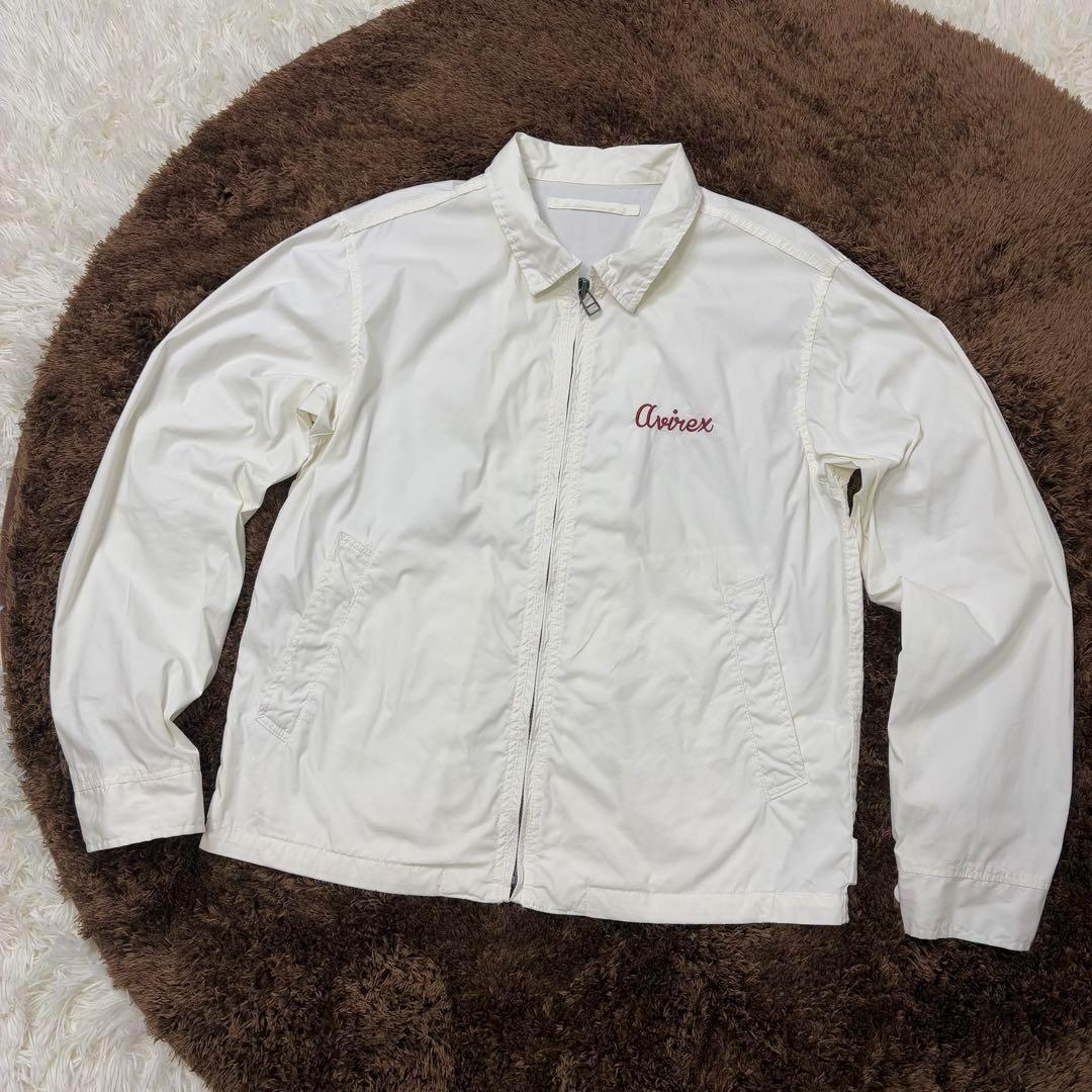AVIREX 刺繍 虎 スカジャン ベトジャン スーベニア 白 ホワイト - メルカリ