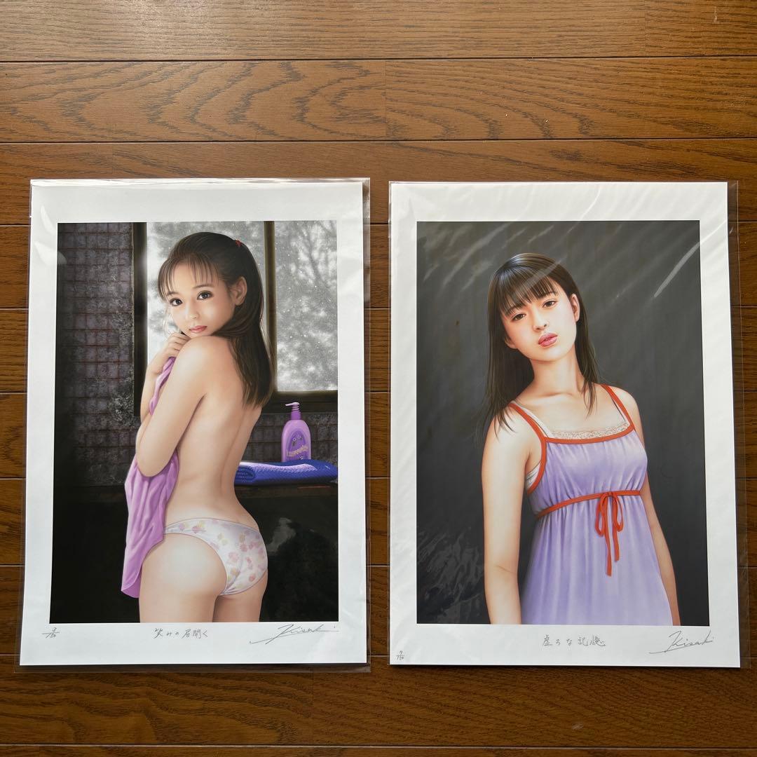 妃耶八　美人画　33点セット売り　作者本人の自筆サイン・エディションナンバー入り