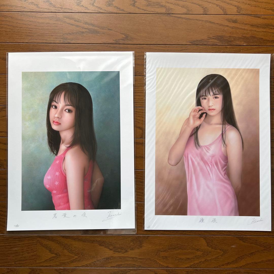 妃耶八　美人画　33点セット売り　作者本人の自筆サイン・エディションナンバー入り