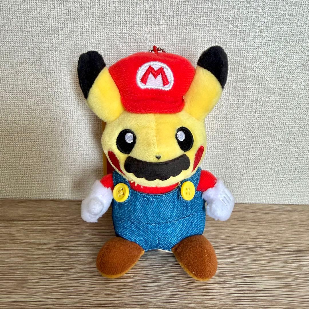 ピカチュウ マリオコスチューム ぬいぐるみ マスコット