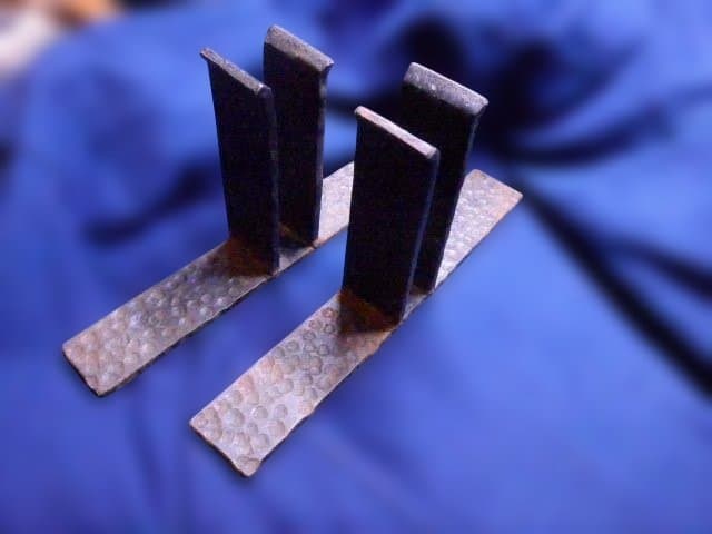 鉄製　ステンドグラス　オブジェクトスタンド　２台対