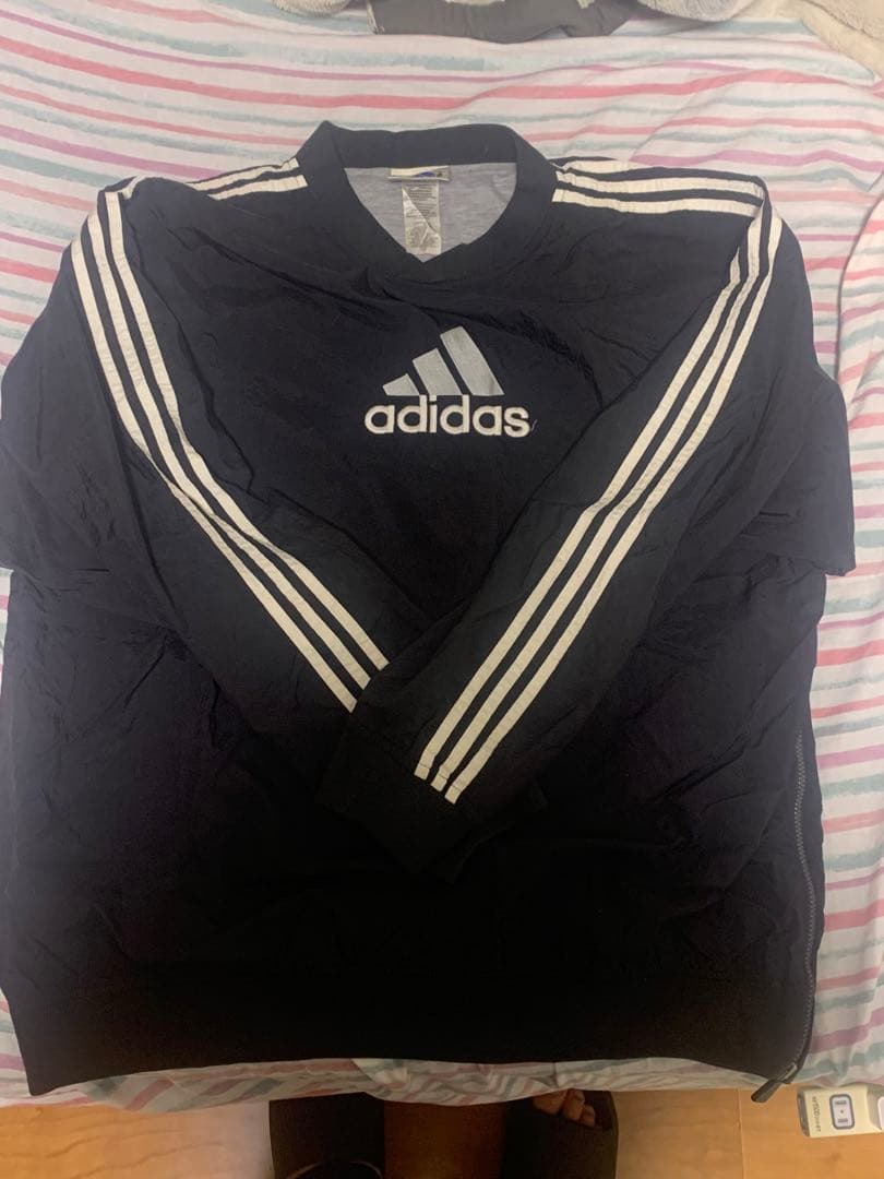 adidas ナイロンプルオーバー　90s 常田