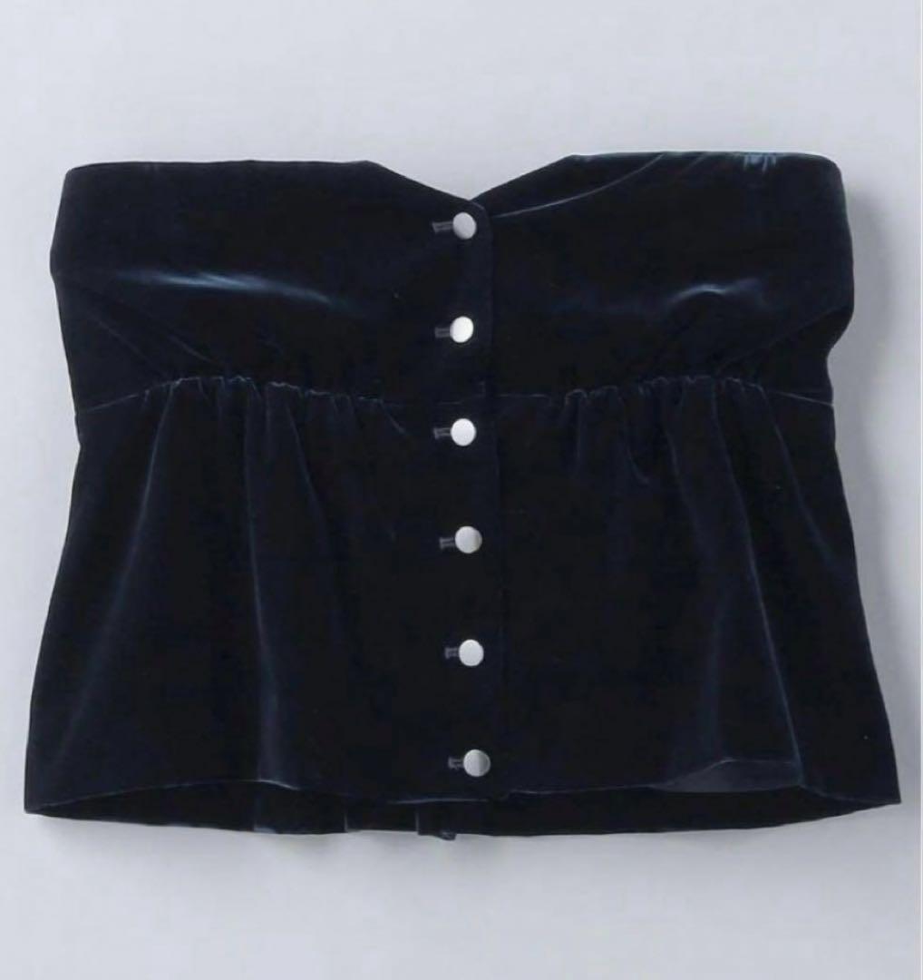 6(ROKU) ベロア ビスチェ 6（ロク）の「＜6(ROKU)＞ベロア ビスチェ（ベスト）」 - WEAR