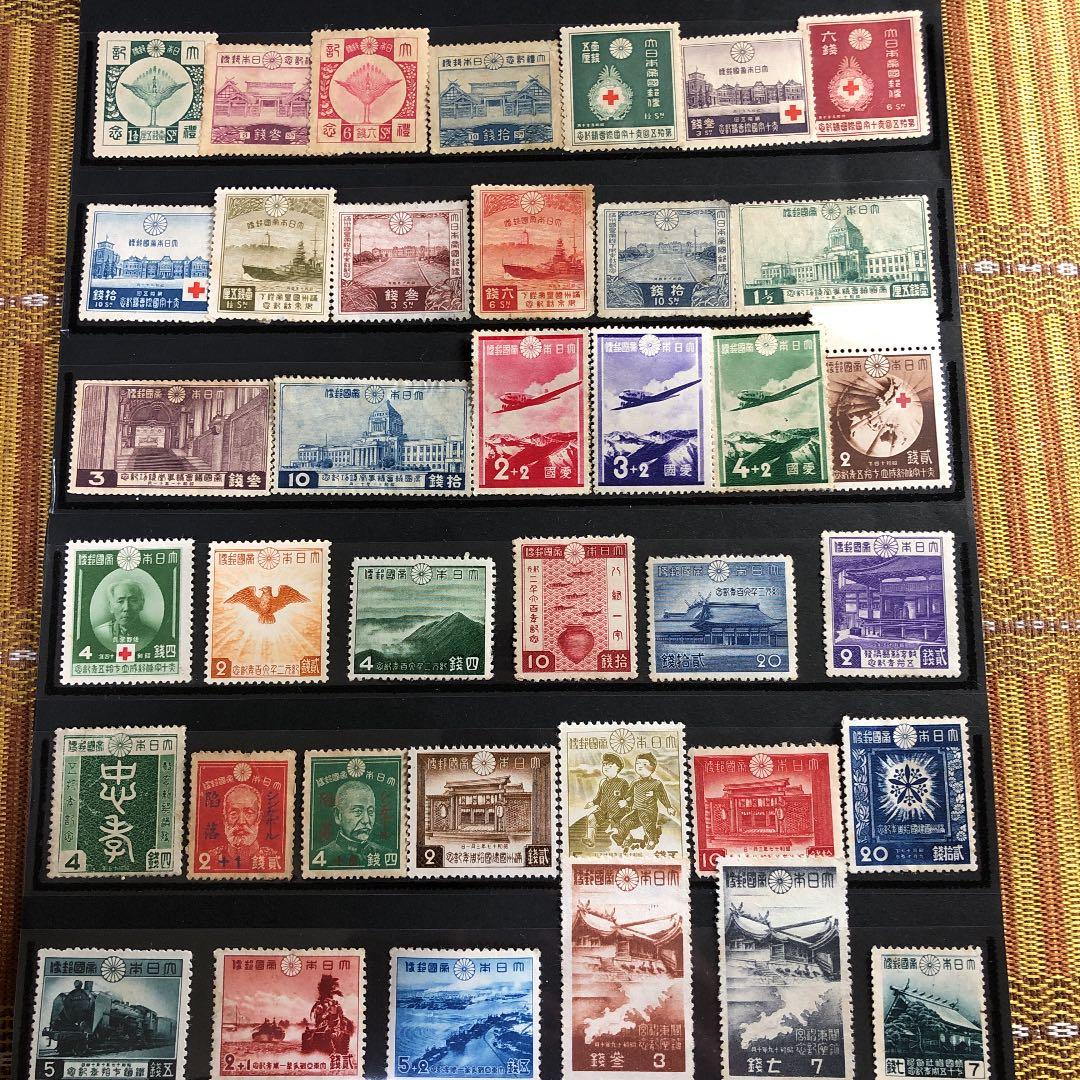 カタログ価38,210円！昭和3〜19年記念切手38種！１０シリーズ完！格安にて