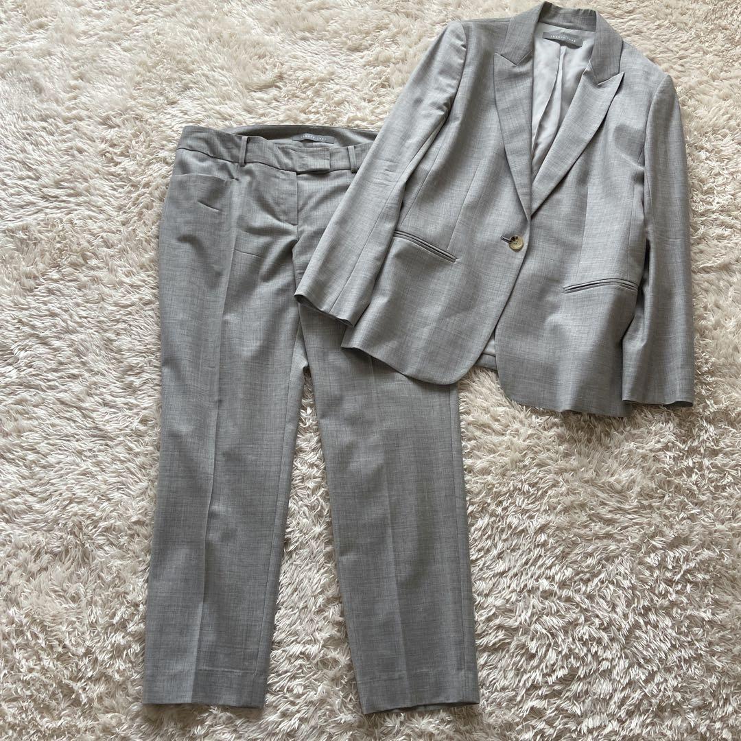 美品　大きいサイズ42/44 セオリーリュクス　パンツスーツ　エグゼクティブ　灰