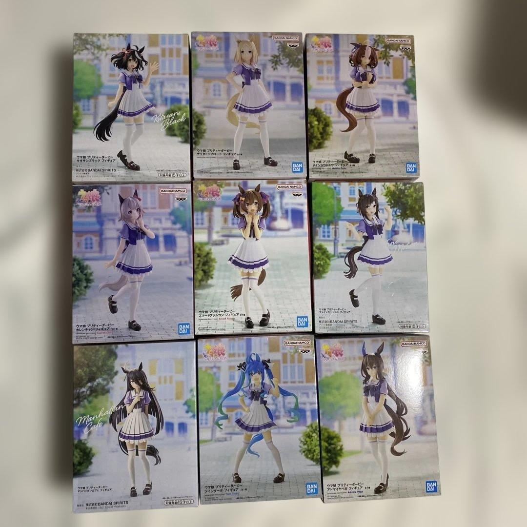 ウマ娘 プリティーダービー 制服フィギュア 9体セット ウマ娘』制服姿の「イクノディクタス」「ツインターボ」がプライズ