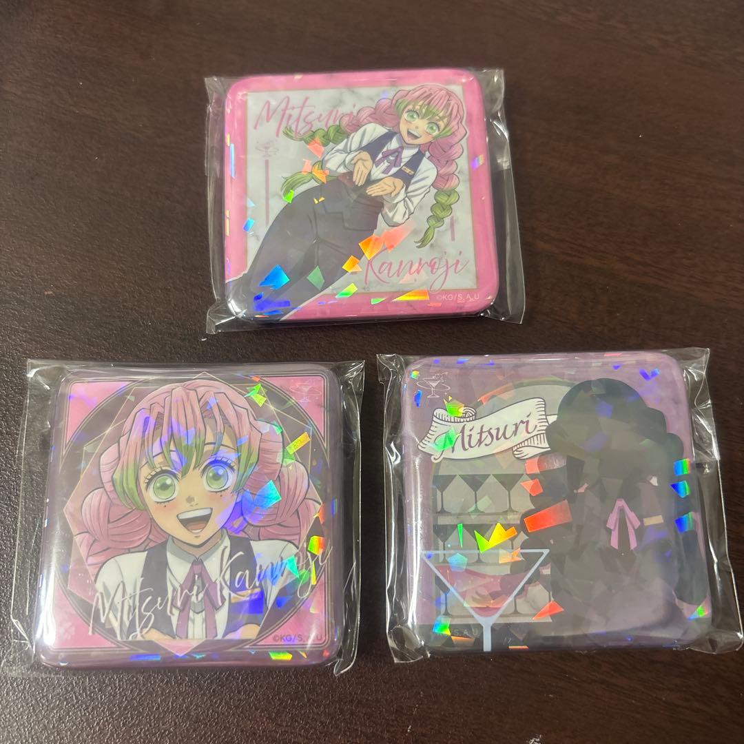 鬼滅の刃 グリッター缶バッジ モクテルバー コレクションロト 甘露寺蜜璃