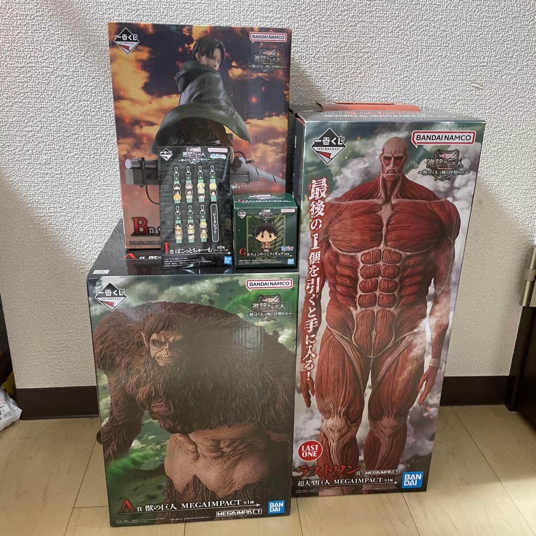 一番くじ 進撃の巨人 フィギュア コンプセット 下位賞おまけつき