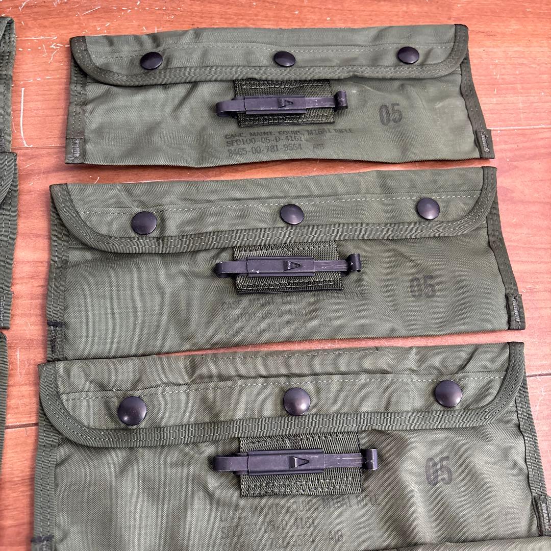 デッドストック 米軍 実物 クリーニングキットケース ODグリーン 10枚