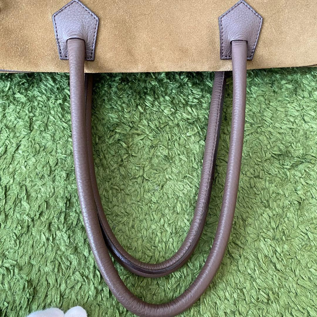 極美品✨ch!iii チーバッグ 茶 スエード ボストンバッグ ゴールド 金具