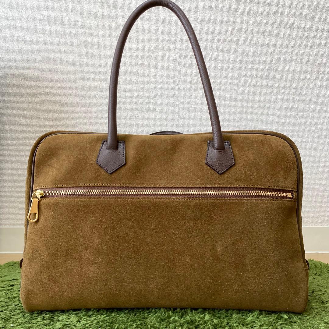 極美品✨ch!iii チーバッグ 茶 スエード ボストンバッグ ゴールド 金具