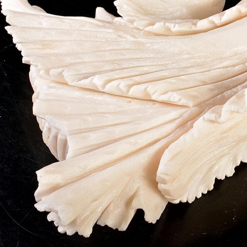 中国 玉石白玉彫刻 白菜 置物 飾台付 C 6846 - メルカリ