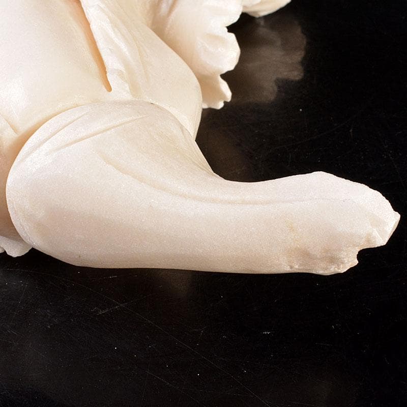 中国 玉石白玉彫刻 白菜 置物 飾台付 C 6846 - メルカリ