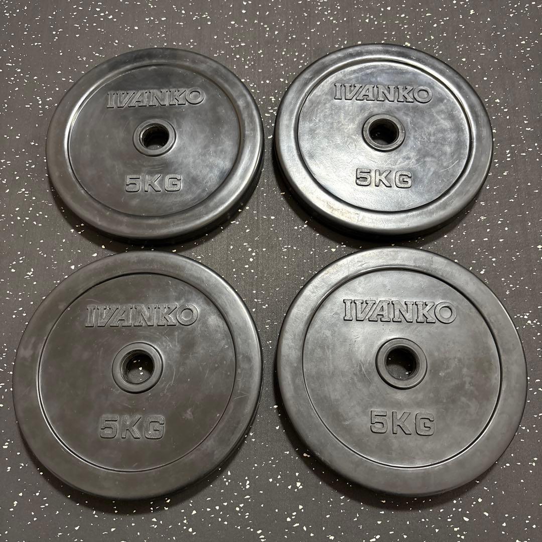 IVANKO ラバープレート 5kg 4枚セット Φ28mm ②