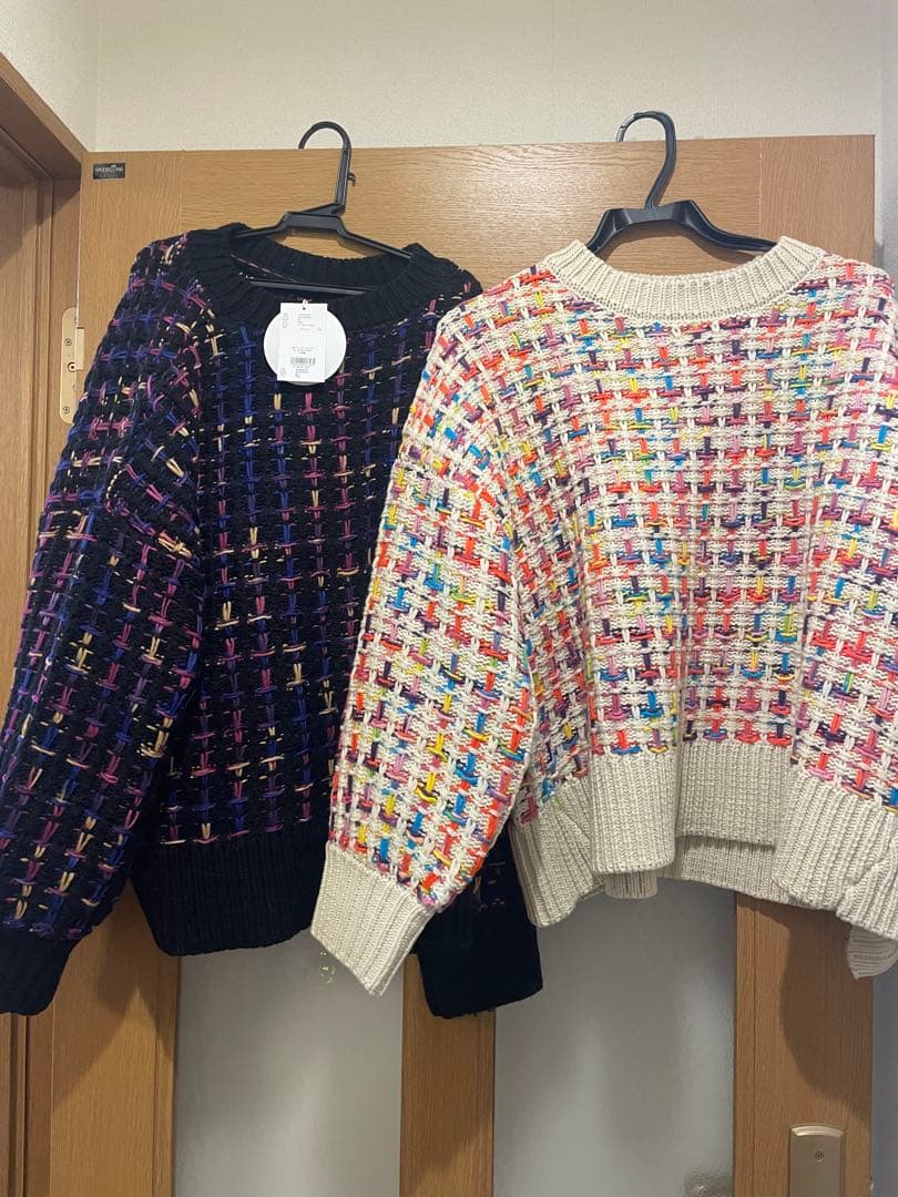 manana suerte ツイードニット 2点セット 美品