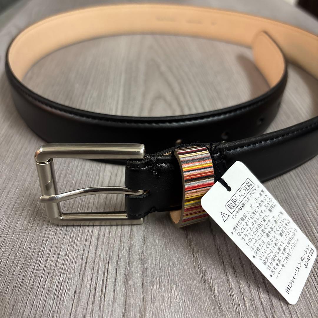 Paul Smith ブラック レザーベルト Mサイズ