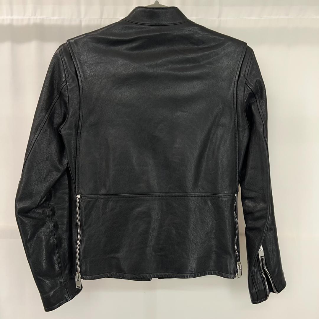 サンローランパリキースレーサー シングルレザーライダースジャケット