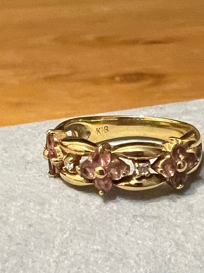 K18 フラワーリング 6号