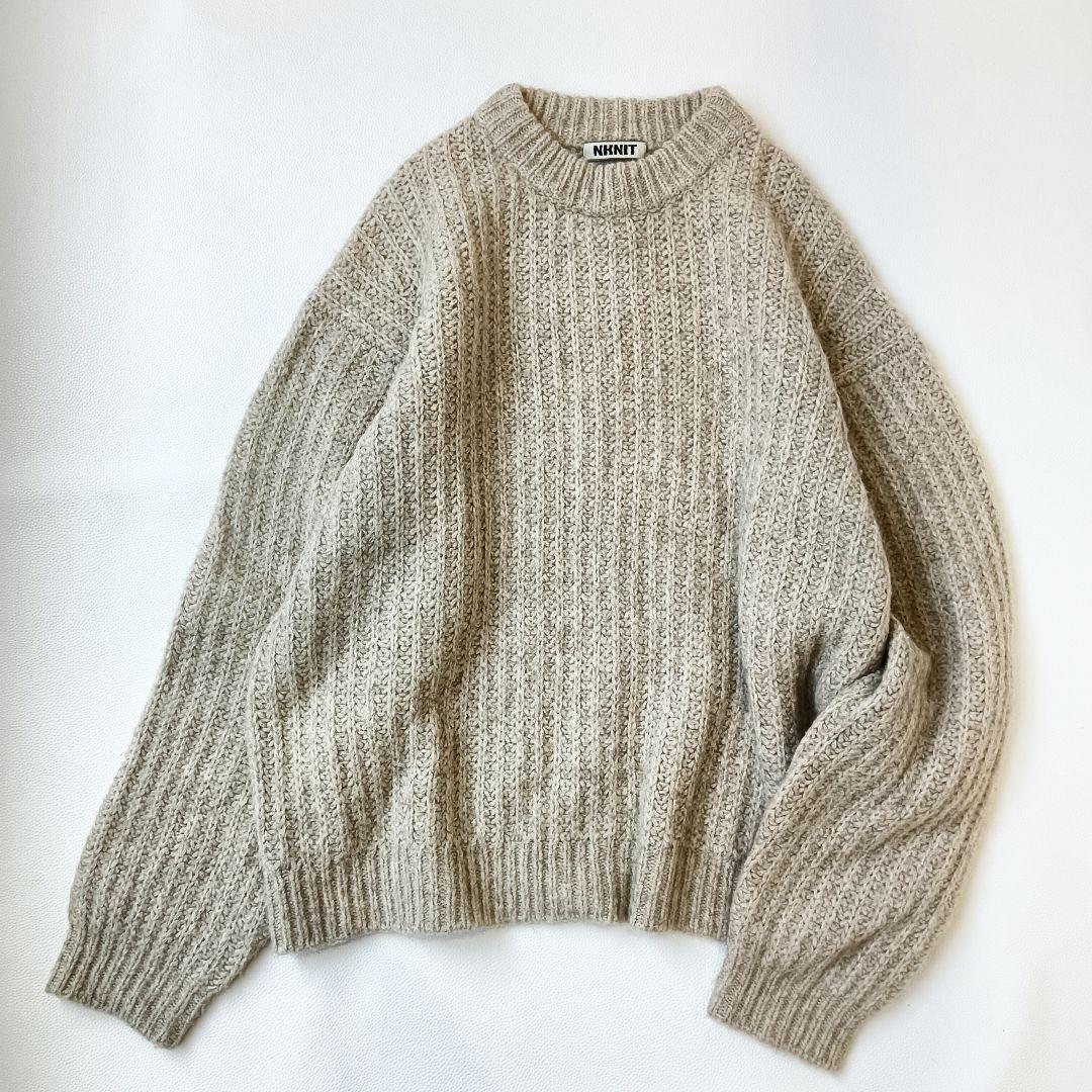 美品✨《NKNIT》YAKU big knitヤクビッグニットゆったりセーター