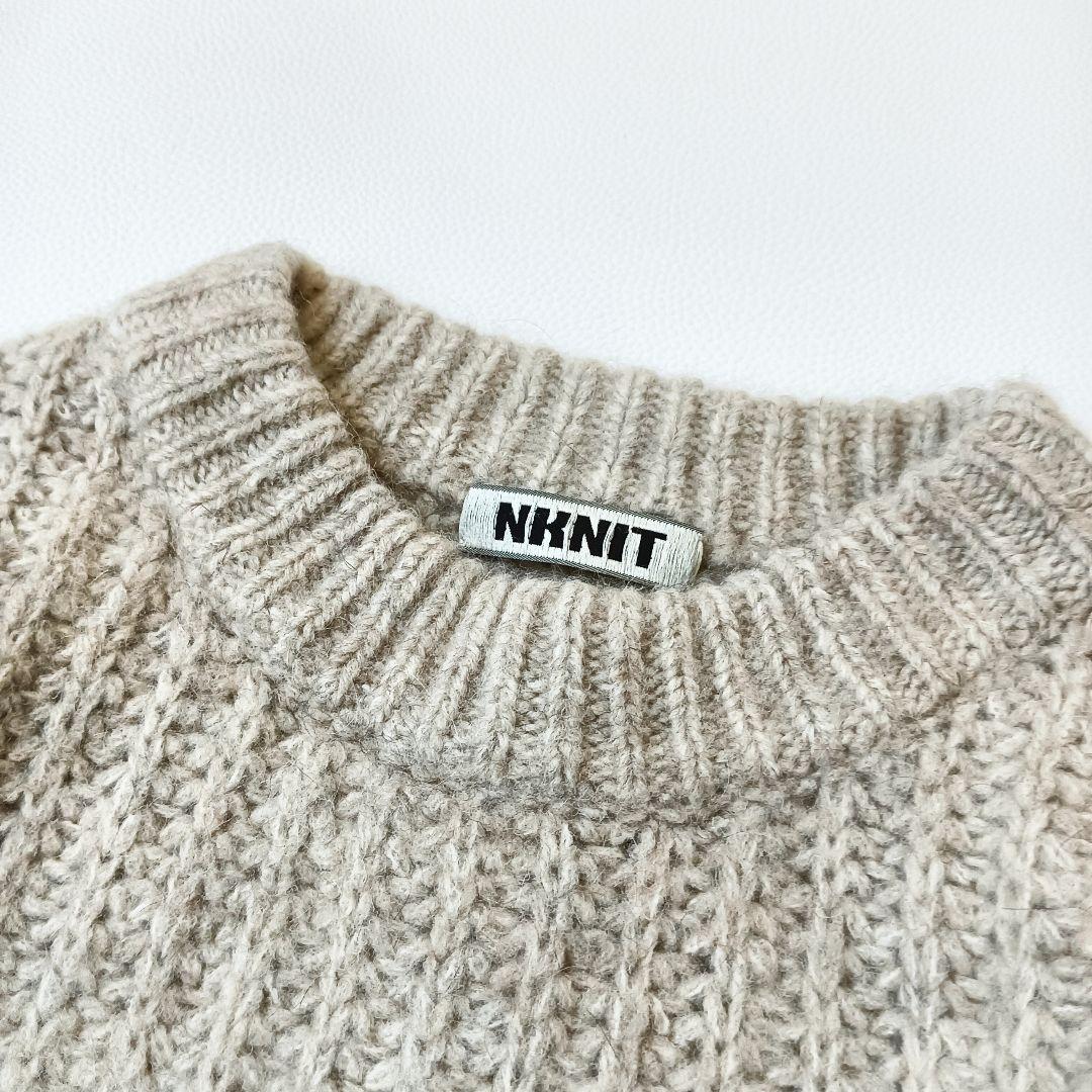 美品✨《NKNIT》YAKU big knitヤクビッグニットゆったりセーター