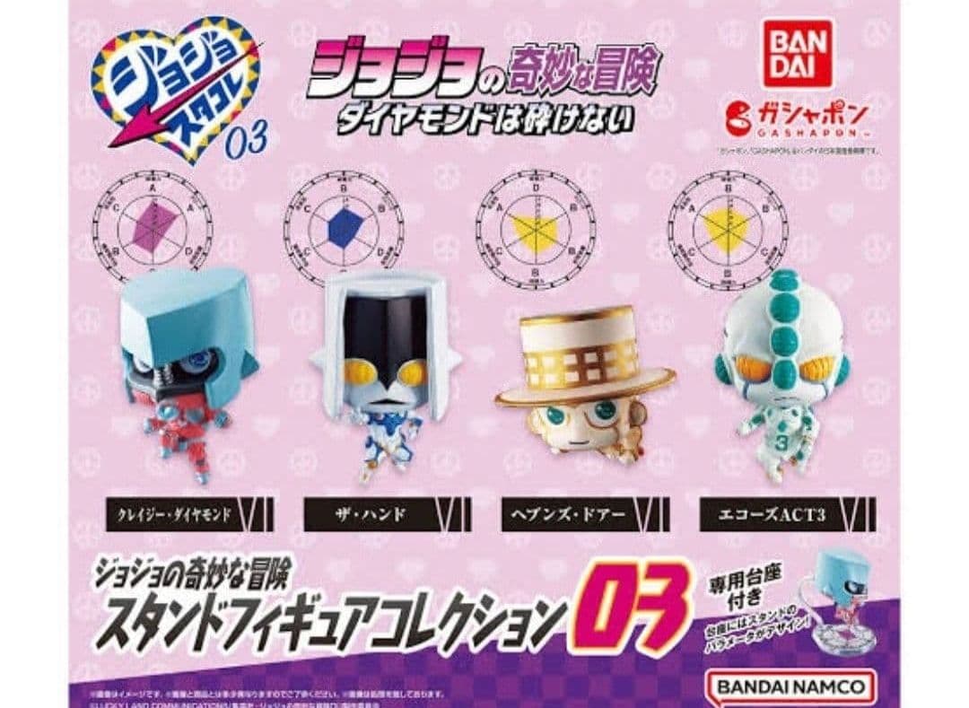ジョジョコレ ジョジョ スタンドフィギュアコレクション 03 全4種 フルコンプ