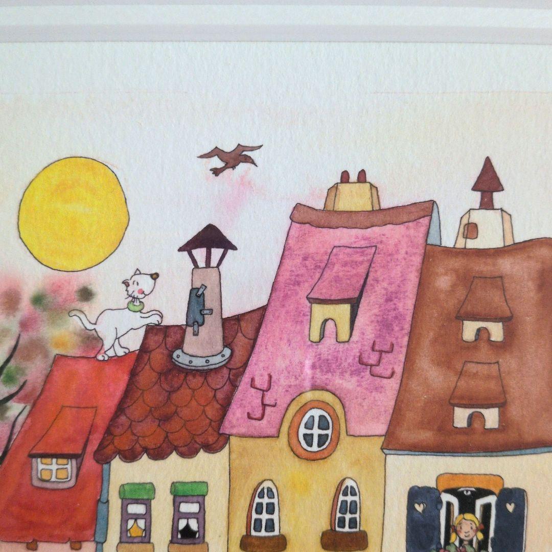 Clyv クリーブ版画「粋な町」258/300 鉛筆サイン ジクレー フランス