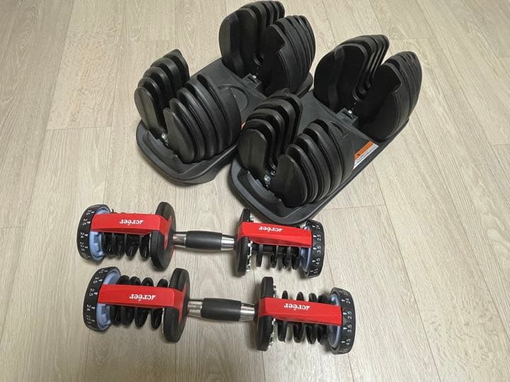 Creer ダイヤル調整式可変式ダンベル 24Kg 2.5Kg〜24Kg最 安値