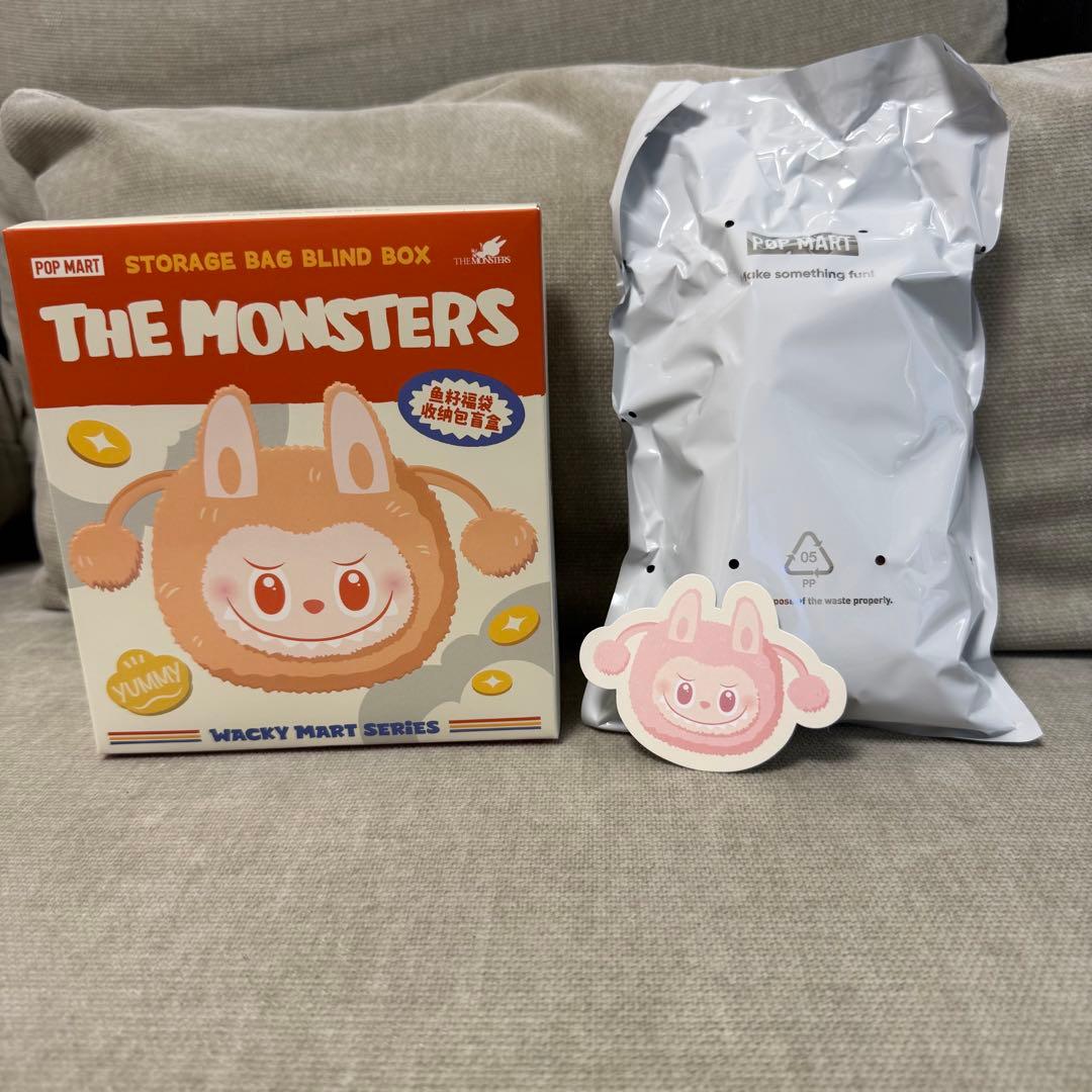 100%正規品】LABUBU ラブブ 巾着 ピンク 購入特典うちわ付き - メルカリ