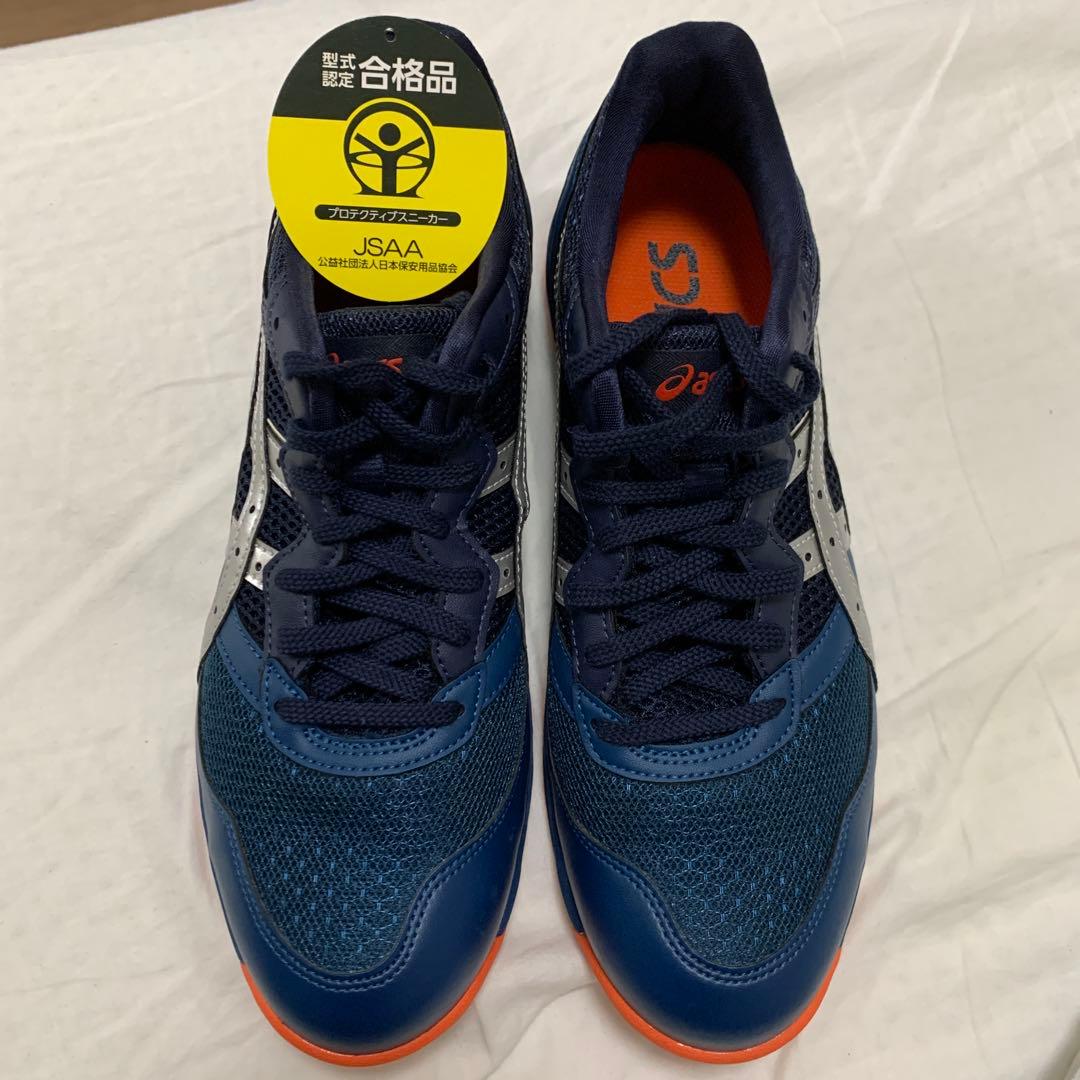 ウィンジョブCP210（ブルー／シルバー）未使用 ASICS（アシックス） 作業用靴 安全スニーカー ウィンジョブCP210