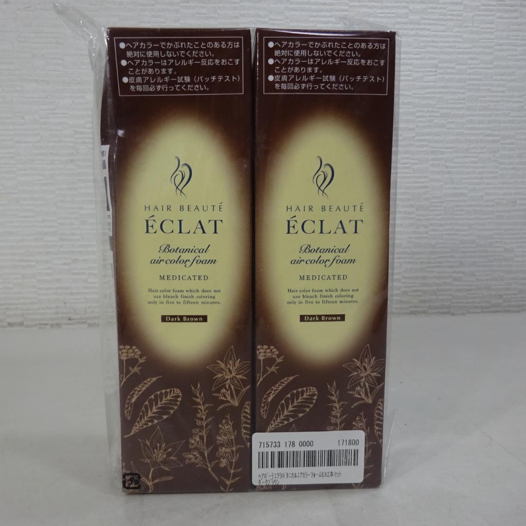 HAIR BEAUTE ÉCLAT カラートリートメント ダークブラウン 2本セ