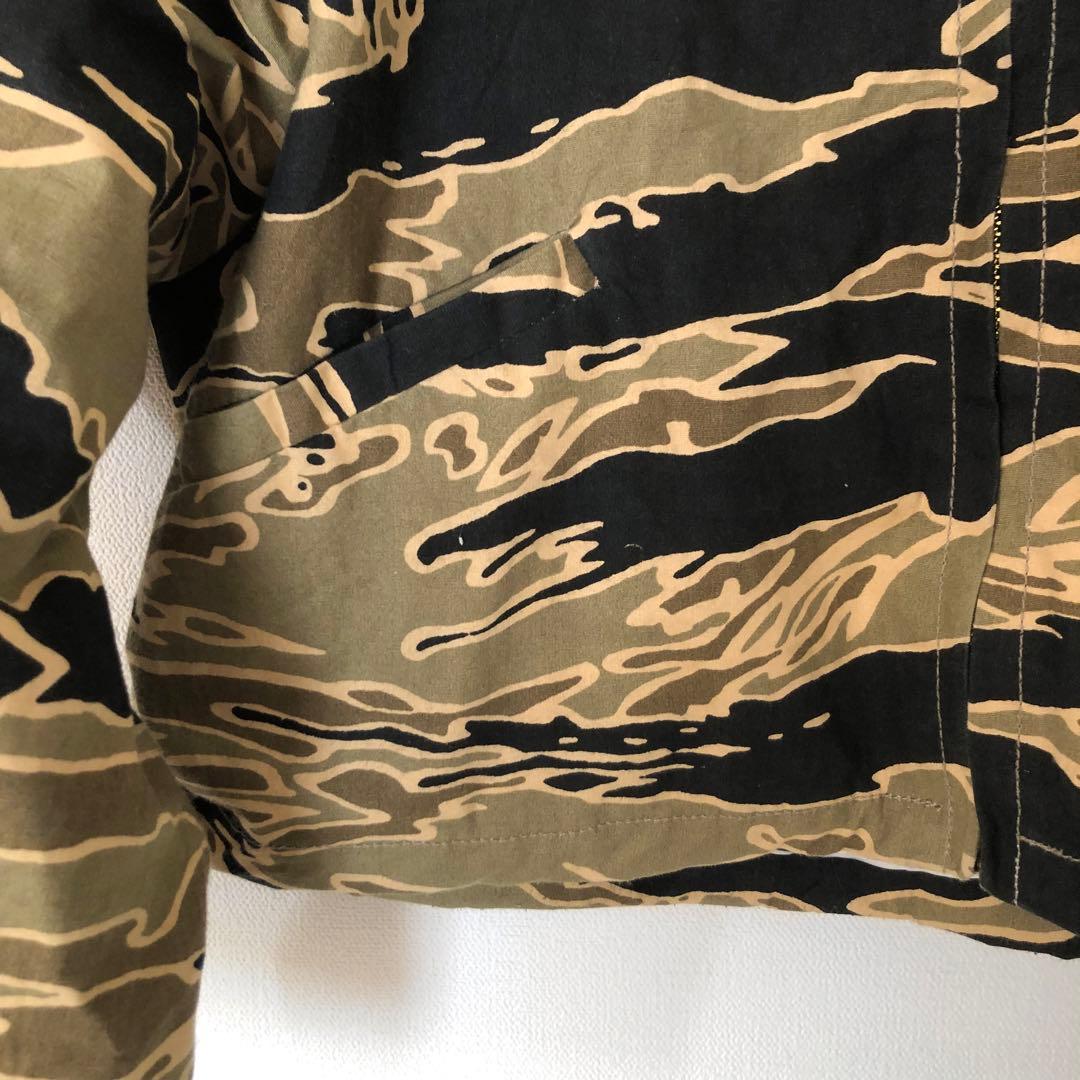 美品 ベトジャン 龍刺繍 ビッグサイズ 迷彩 タイガーカモ スーベニア