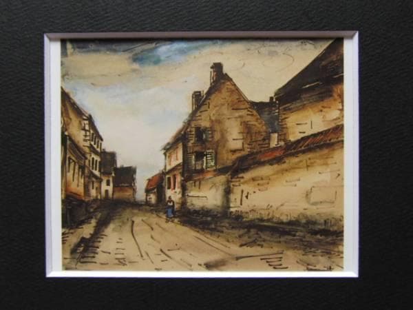 モーリス・ド・ヴラマンク、「RUE DE VILLAGE」、海外版超希少レゾネ