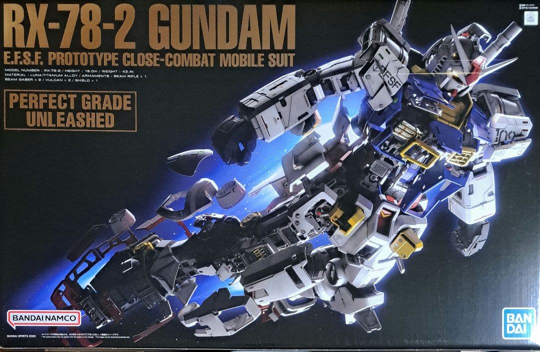 PG UNLEASHED 1/60 RX-78-2 ガンダム バンダイスピリッツ