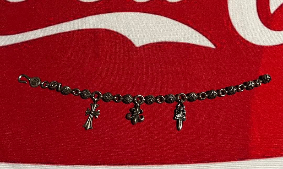 シルバー925 クロス チャーム ブレスレット