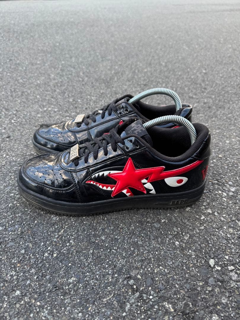 靴 BAPE STA SHARK BLACK LOW 27.5