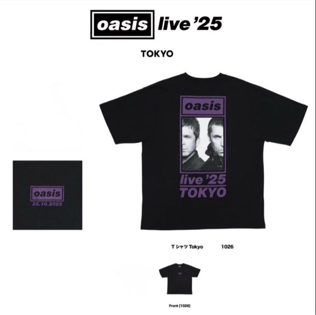 コ*頭様 oasis live '25 TOKYO Tシャツ Lサイズ　１０月２ Oasis Live '25」日本公式ツアー・グッズ解禁！ 日本限定アイテムや