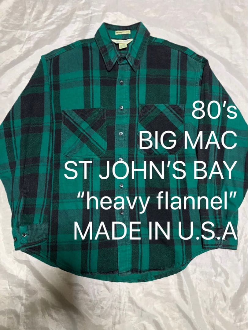状態良好 80’s USA製 BIG MAC×ST JOHN’S BAYヘビネル