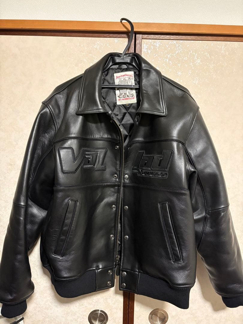 j*z様 AVIREX VALLAD BLACK leather jacket