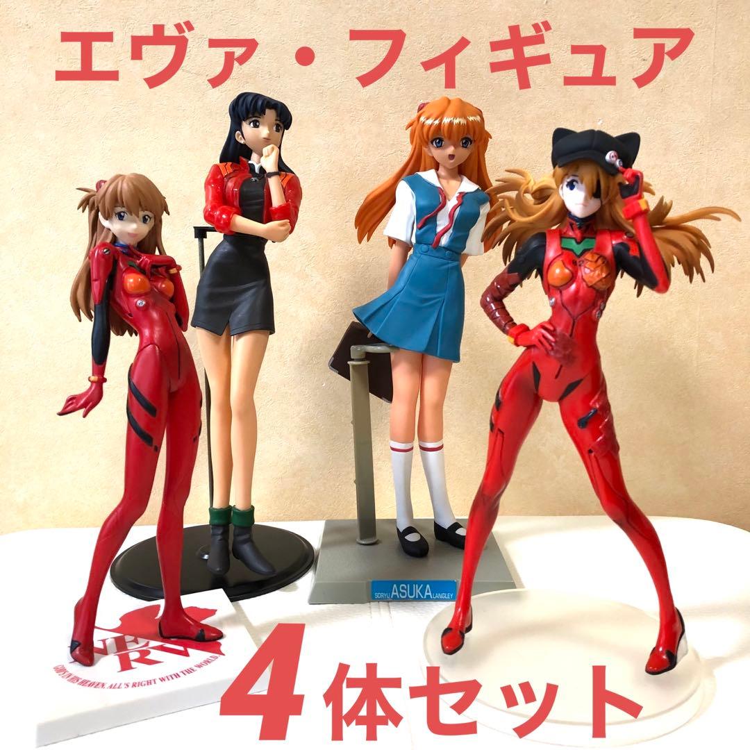 新世紀エヴァンゲリオン アスカ & ミサト フィギュア 4体セット - メルカリ