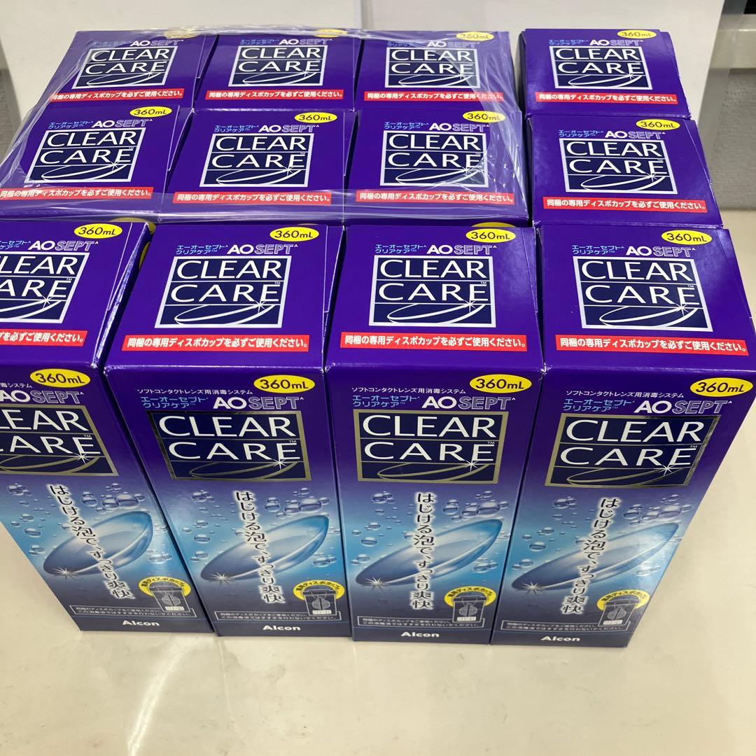 AOセプトクリアケアソフトコンタクト洗浄保存液 360ml 12本セット