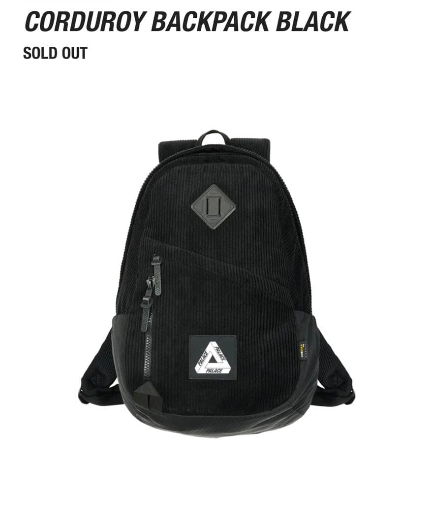 新 デザインファッション - PALACE CORDUROY BACKPACK BLACK B98496653
