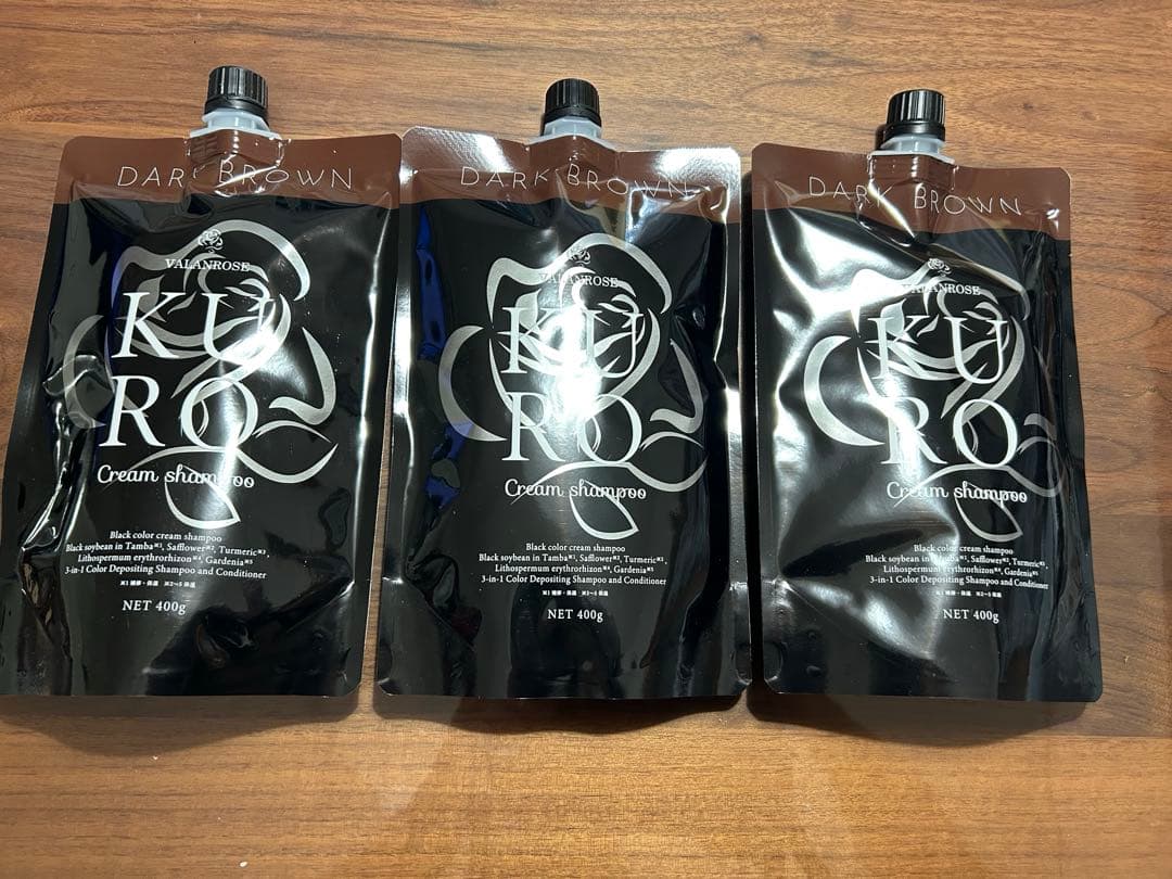 VALANROSE KURO Cream Shampoo ダークブラウン400g VALANROSE（バランローズ） 白髪染めシャンプー KUROクリーム