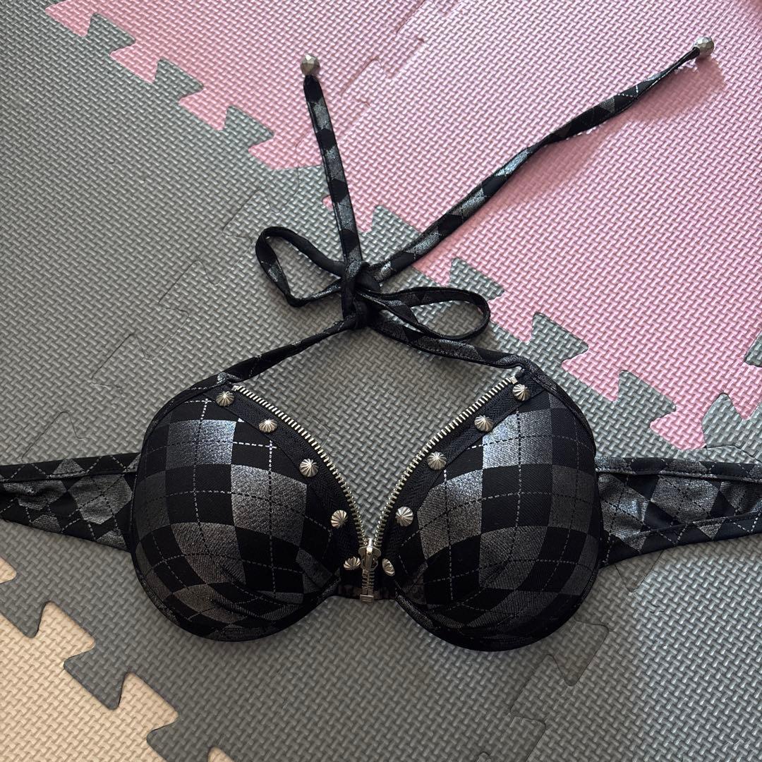 d.i.a. ブラック チェック柄 ブラトップ