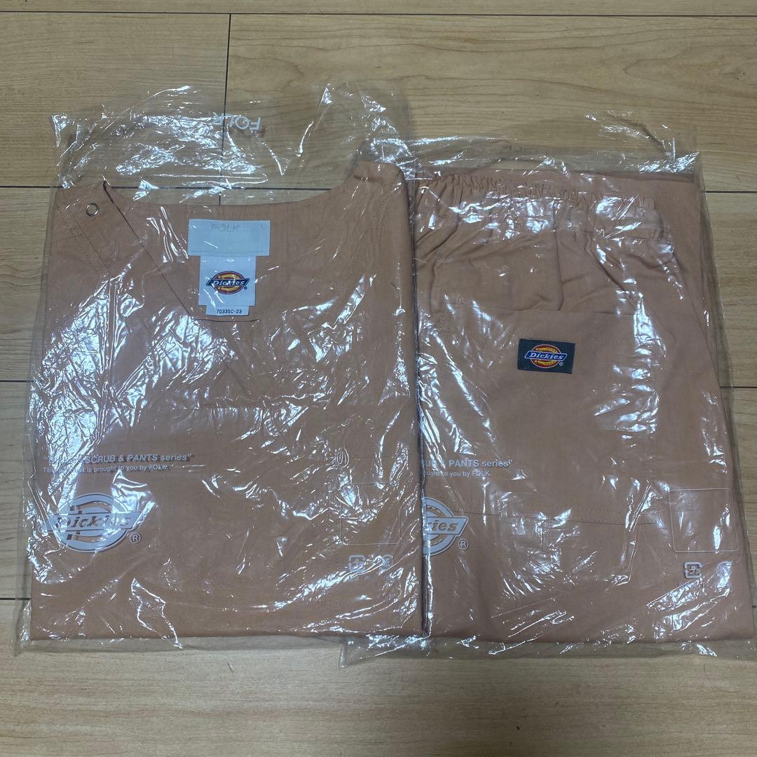 Dickies 7033SC-23 ミスティックピーチ　介護用シャツ