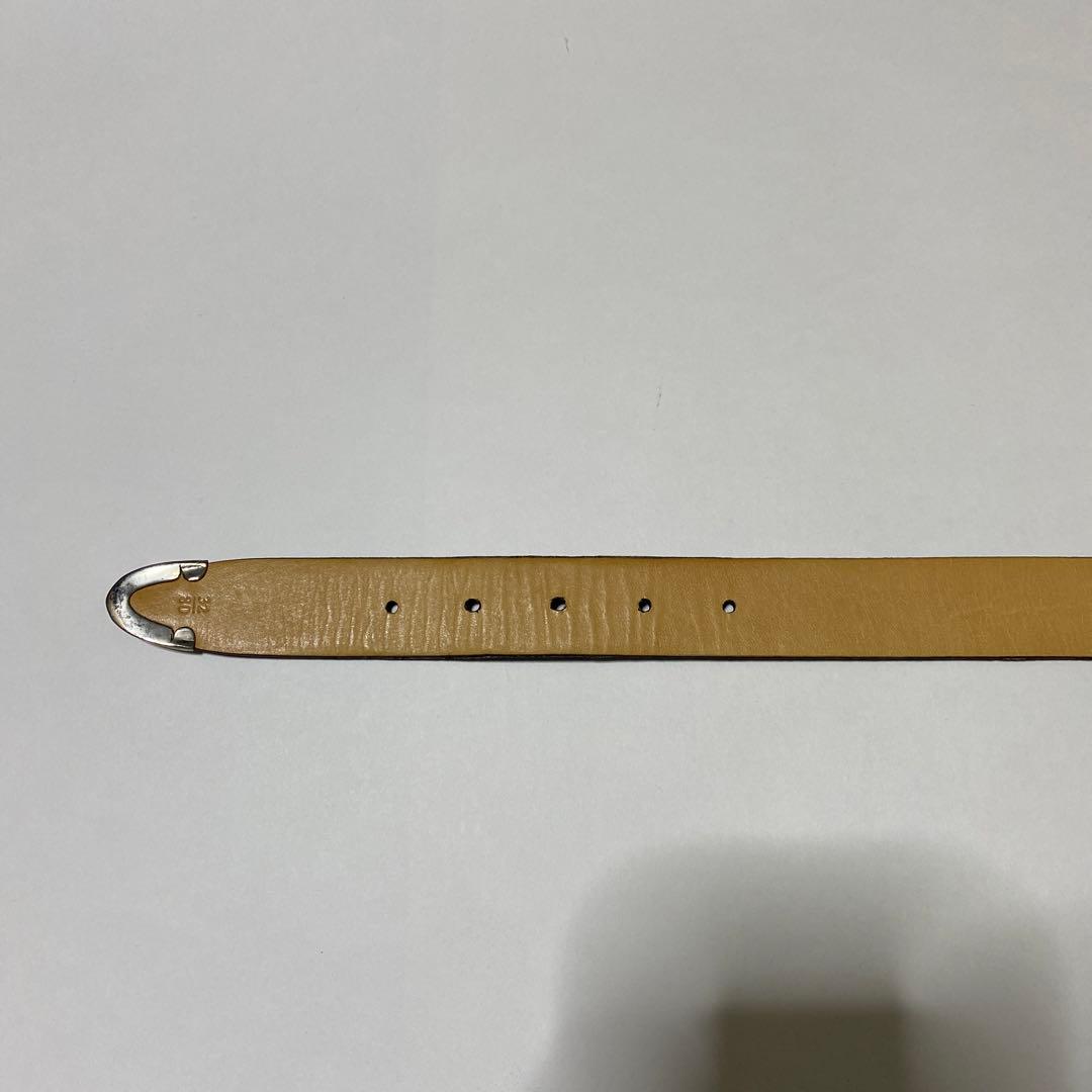 ベルト 幅30mm クロコ型押し ダークブラウン 32 80の通販はau PAY