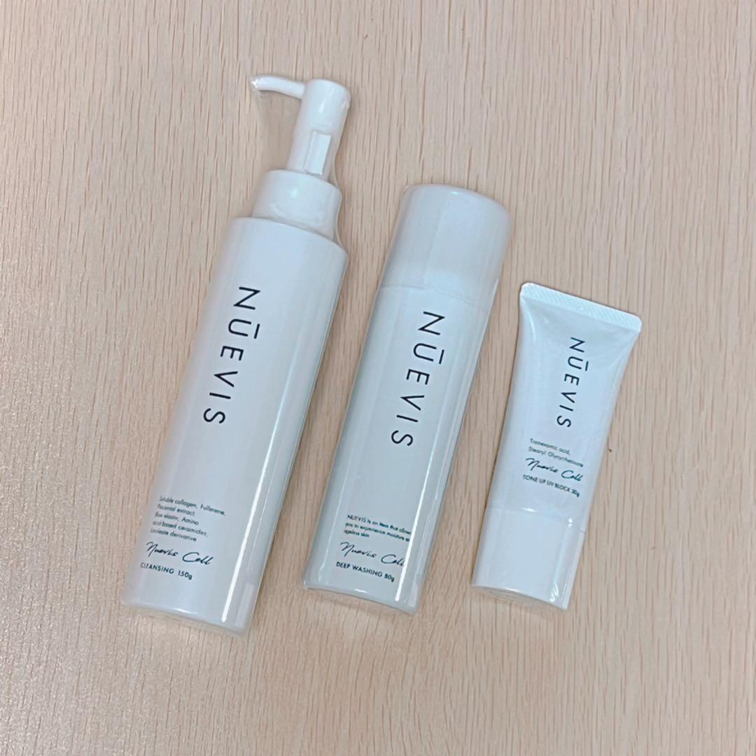 新品ヌービスセル　ディープウォッシング、クレンジング、トーンアップUV 各1本