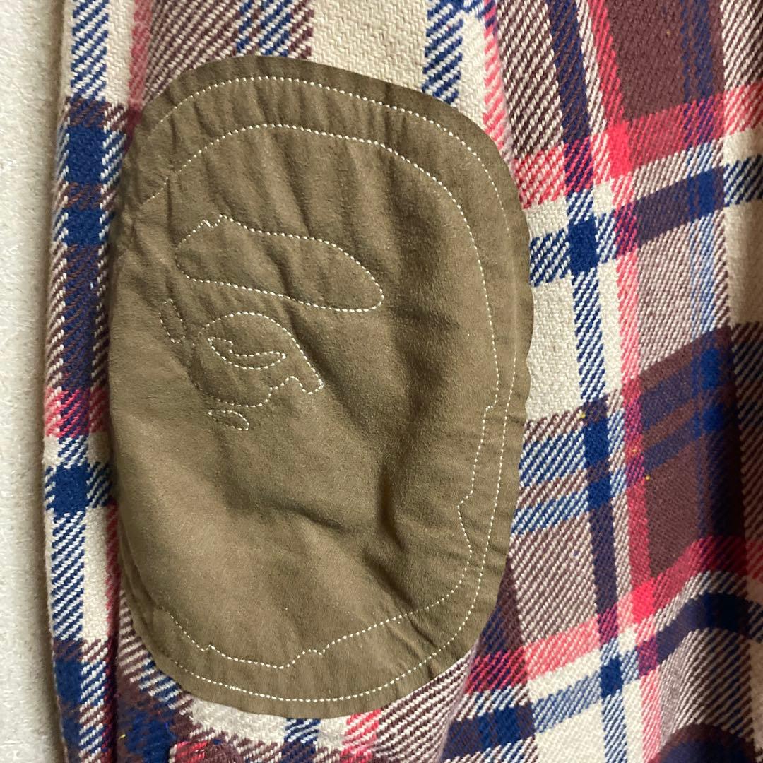 希少 アベイシングエイプ ラブジェネチェックシャツ キムタク