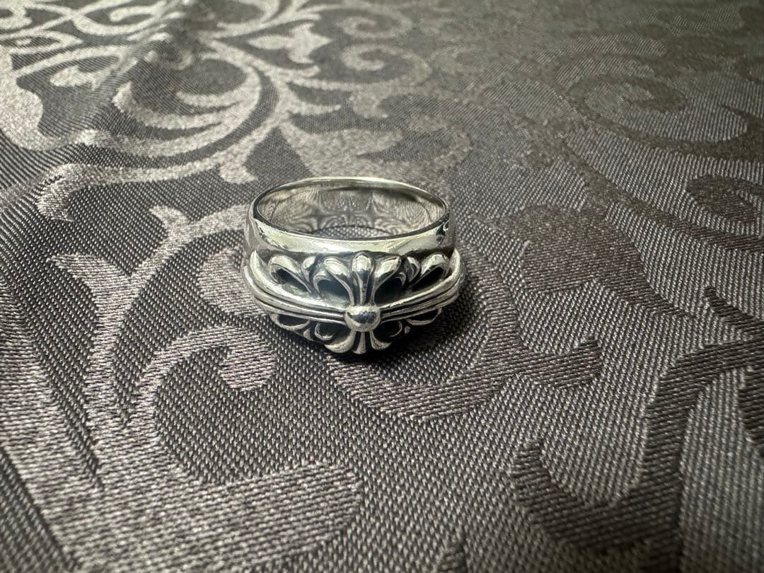 クロムハーツ Chrome hearts フローラルクロス リング　22号